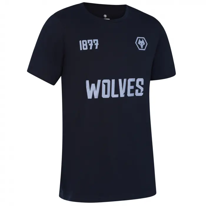 Wolverhampton Wanderers Kits Shop | Wolves Graphic T-Shirt – Navy Wolves Jerseys and Gear